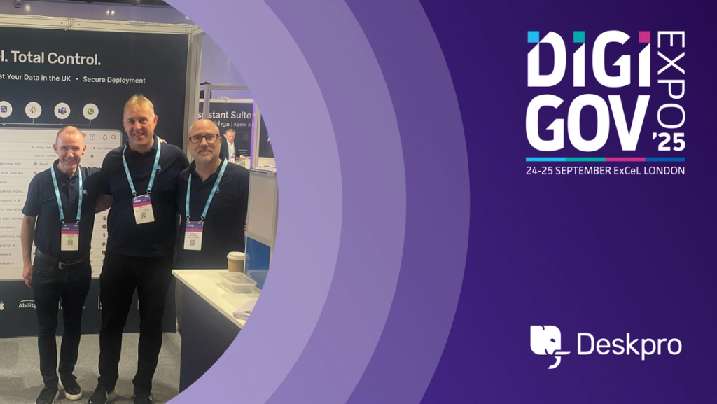 Deskpro at DigiGov 2025: Driving Innovation in Public Sector Technology